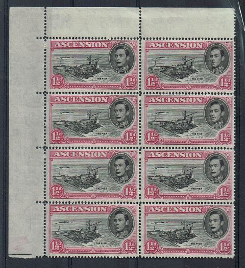 Image of Ascension SG 40e/40eb UMM British Commonwealth Stamp